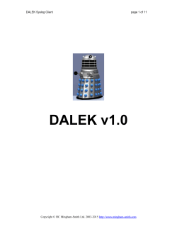 Dalek Documentation
