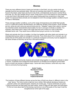 Biomes - Wsfcs