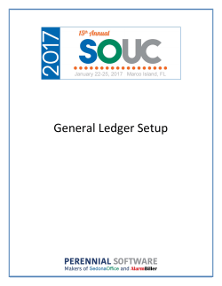 General Ledger Setup