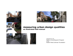 measuring urban design qualities