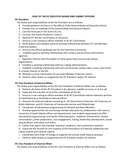 ROLE OF THE IFC EXECUTIVE BOARD AND CABINET