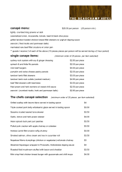 our function menu