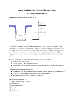 Neutral Axis Depth for a Reinforced Concrete Section Under