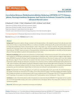 Correlation Between Methylenetetrahfolate Reductase - E