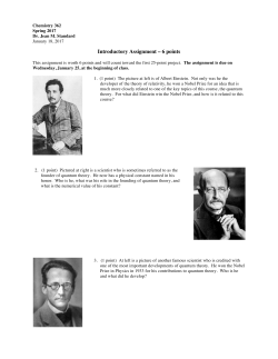 Introductory Assignment &ndash; 6 points