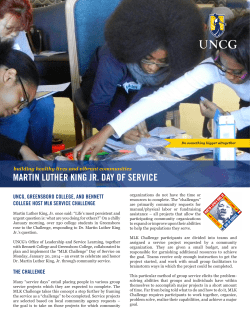 martin luther king jr. day of service