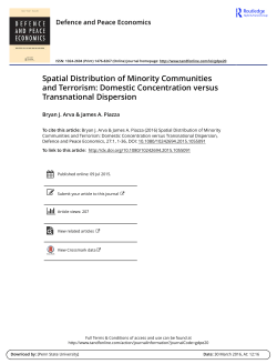 Spatial Distribution of Minority Communities and