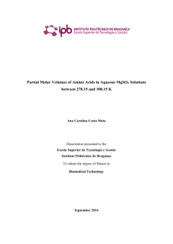 Partial Molar Volumes of Amino Acids in Aqueous MgSO4 Solutions