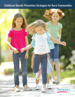 Childhood Obesity Prevention Strategies for Rural Communities
