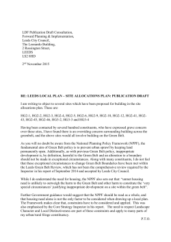 Stuart`s Response to the Consultation