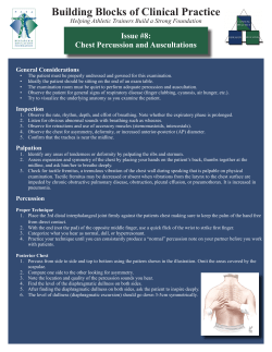Chest Percussion and Auscultations