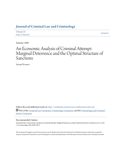 An Economic Analysis of Criminal Attempt: Marginal Deterrence and