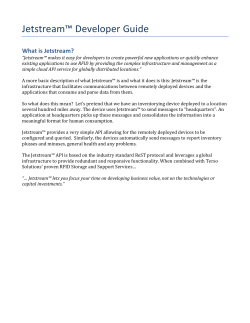 Jetstream&trade; Developer Guide