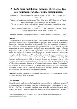 Development of a SKOS-based multilingual thesaurus of geological