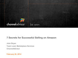 7 Secrets for Successful Selling on Amazon