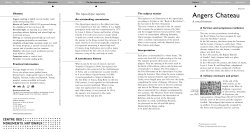 depliant guide - Ch&acirc;teau d`Angers