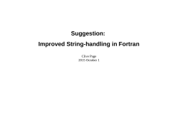 Suggestion: Improved String