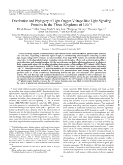 Distribution and Phylogeny of Light-Oxygen-Voltage-Blue