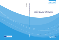 Guidelines for Compiling the Monthly Index of Production in
