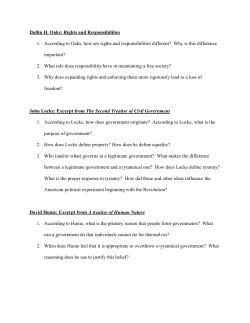 Dallin H. Oaks: Rights and Responsibilities 1. According to Oaks