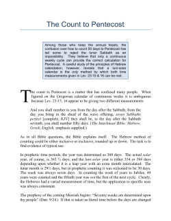 The Count to Pentecost - 4 Angel`s Publications