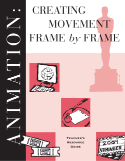 CREATING MOVEMENT FRAME by FRAME