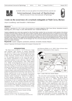 International Journal of Speleology