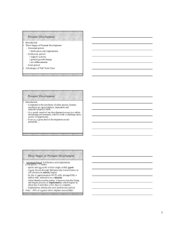 Prenatal Development Prenatal Development Three Stages of