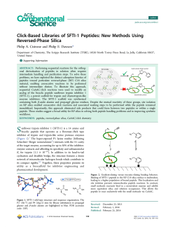 Click-Based Libraries of SFTI-1 Peptides: New