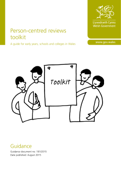 Person-centred reviews toolkit
