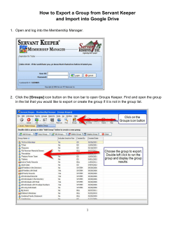 How to Export a Group from Servant Keeper and Import into Google