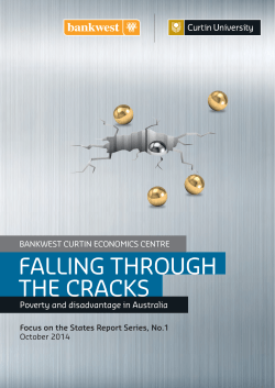 Falling through the cracks Poverty and disadvantage in Australia