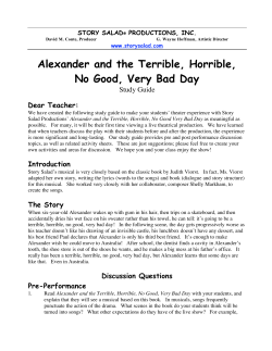 Alexander and the Terrible, Horrible, No Good, Very Bad Day