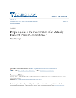 People v. Cole: Is the Incarceration of an "Actually Innocent" Person