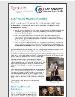 LEAP Alumni Monthly Newsletter