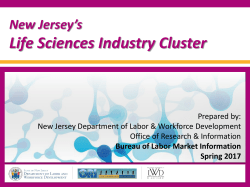 New Jersey`s Life Sciences Industry Cluster