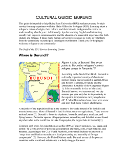 Burundi - Boise State Service Learning