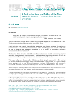 Opinion A Tack in the Shoe and Taking off the Shoe: Neutralization