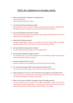 FAQ`s for Collateral on Intraday stocks