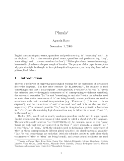 Plurals