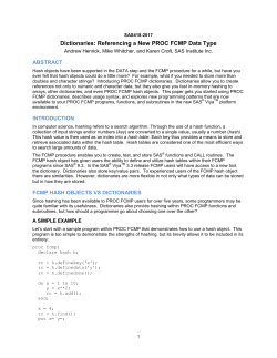 Dictionaries: Referencing a New PROC FCMP Data