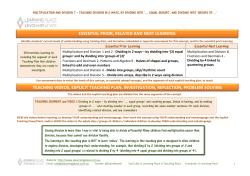 essential prior, related and next learning