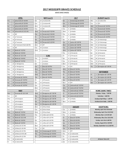 2017 Game List
