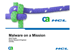 Malware on a Mission