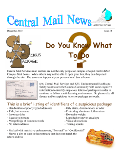 Do You Know What To Do - Kansas State University