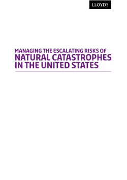natural catastrophes in the United States