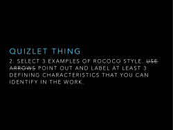 QUIZLET THING - The Unstandardized Standard