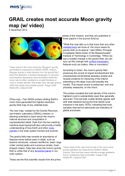 GRAIL creates most accurate Moon gravity map (w/ video)