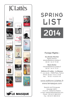 spring - JC Latt&egrave;s