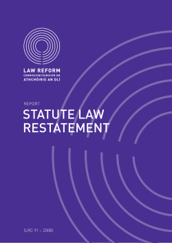 statute law restatement